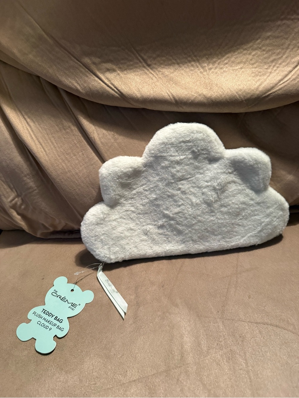 Brand new the crème shop plush cloud makeup bag